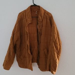 Free People Dolman quilted knit jacket